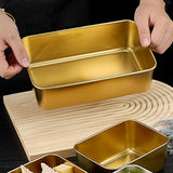 Maxbell Rectangular Candy Dessert Snack Dry Fruit Plate for Camping M