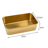 Maxbell Rectangular Candy Dessert Snack Dry Fruit Plate for Camping M
