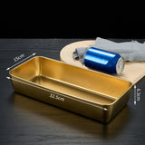 Maxbell Rectangular Candy Dessert Snack Dry Fruit Plate for Camping L