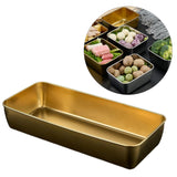 Maxbell Rectangular Candy Dessert Snack Dry Fruit Plate for Camping L