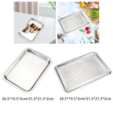Maxbell Cookie Sheet Oven Pan Baking Sheet for Family Gathering Birthday Party 27cmx20cmx2.5cm
