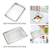 Maxbell Cookie Sheet Oven Pan Baking Sheet for Family Gathering Birthday Party 27cmx20cmx2.5cm