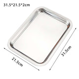 Maxbell Cookie Sheet Oven Pan Baking Sheet for Family Gathering Birthday Party 32cmx22cmx2.5cm