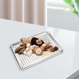 Maxbell Cookie Sheet Oven Pan Baking Sheet for Family Gathering Birthday Party 32cmx22cmx2.5cm Hole