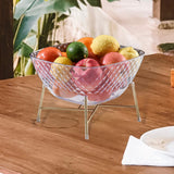 Maxbell Fruit Plate Snack Storage Tray Fruit Tray for Kitchen Counter Centerpiece White