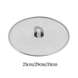 Maxbell Stainless Steel Grease Splatter Guard Oil Guard Skillet Lid Rust Resistant 25cm