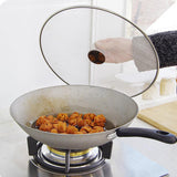 Maxbell Stainless Steel Grease Splatter Guard Oil Guard Skillet Lid Rust Resistant 25cm