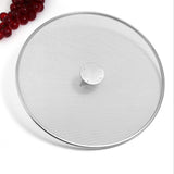 Maxbell Stainless Steel Grease Splatter Guard Oil Guard Skillet Lid Rust Resistant 25cm