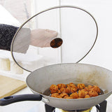 Maxbell Stainless Steel Grease Splatter Guard Oil Guard Skillet Lid Rust Resistant 25cm