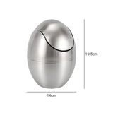 Maxbell Durable Mini Trash Can Eggs Desktop Trash Can for Kitchen Countertop Bedroom