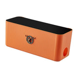 Maxbell Cable Management Box Cord Organizer Storage for Electrical Cables Kitchen Orange