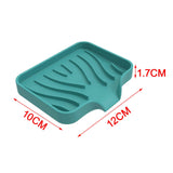 Maxbell Portable Soap Container Anti Skid Plate Tray for Household Home Countertop Green