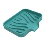 Maxbell Portable Soap Container Anti Skid Plate Tray for Household Home Countertop Green