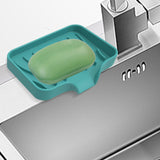 Maxbell Portable Soap Container Anti Skid Plate Tray for Household Home Countertop Green