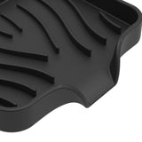 Maxbell Portable Soap Container Anti Skid Plate Tray for Household Home Countertop Black