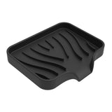 Maxbell Portable Soap Container Anti Skid Plate Tray for Household Home Countertop Black