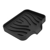 Maxbell Portable Soap Container Anti Skid Plate Tray for Household Home Countertop Black