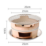 Maxbell Small Commercial Clay Grill for Roast Sweet Potato Picnic Travel