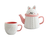 Maxbell Novelty Tea Pot Tableware Tea Service Set for Anniversary Birthday Weddding Tea Cup