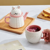 Maxbell Novelty Tea Pot Tableware Tea Service Set for Anniversary Birthday Weddding Tea Cup