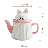 Maxbell Novelty Tea Pot Tableware Tea Service Set for Anniversary Birthday Weddding Teapot