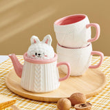 Maxbell Novelty Tea Pot Tableware Tea Service Set for Anniversary Birthday Weddding Teapot