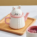 Maxbell Novelty Tea Pot Tableware Tea Service Set for Anniversary Birthday Weddding Teapot