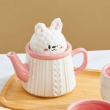Maxbell Novelty Tea Pot Tableware Tea Service Set for Anniversary Birthday Weddding Teapot