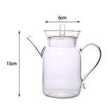 Maxbell Kitchen Glass Pitcher with Lid 350 ml Brewer Ice Drip Coffee Pot for Bar Clear