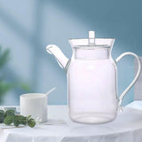 Maxbell Kitchen Glass Pitcher with Lid 350 ml Brewer Ice Drip Coffee Pot for Bar Clear