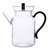 Maxbell Kitchen Glass Pitcher with Lid 350 ml Brewer Ice Drip Coffee Pot for Bar Black