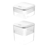 Maxbell Push Type Storage Bucket Dispenser Multifunctional Clear for Kitchen S