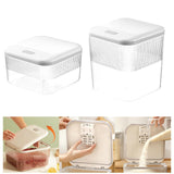 Maxbell Push Type Storage Bucket Dispenser Multifunctional Clear for Kitchen S