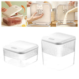 Maxbell Push Type Storage Bucket Dispenser Multifunctional Clear for Kitchen S