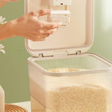 Maxbell Push Type Storage Bucket Dispenser Multifunctional Clear for Kitchen S