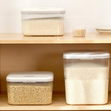 Maxbell Push Type Storage Bucket Dispenser Multifunctional Clear for Kitchen S