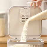 Maxbell Push Type Storage Bucket Dispenser Multifunctional Clear for Kitchen S