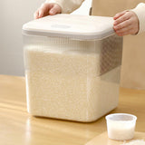 Maxbell Push Type Storage Bucket Dispenser Multifunctional Clear for Kitchen L