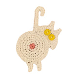 Maxbell Cute Coffee and Tea Drink Coaster Drink Mat for Table Drinks Decor White