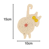 Maxbell Cute Coffee and Tea Drink Coaster Drink Mat for Table Drinks Decor White