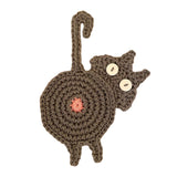 Maxbell Cute Coffee and Tea Drink Coaster Drink Mat for Table Drinks Decor Gray