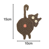 Maxbell Cute Coffee and Tea Drink Coaster Drink Mat for Table Drinks Decor Gray