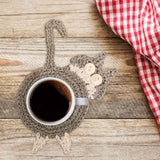 Maxbell Cute Coffee and Tea Drink Coaster Drink Mat for Table Drinks Decor Dark Gray