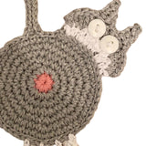 Maxbell Cute Coffee and Tea Drink Coaster Drink Mat for Table Drinks Decor Dark Gray