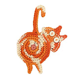 Maxbell Cute Coffee and Tea Drink Coaster Drink Mat for Table Drinks Decor Orange