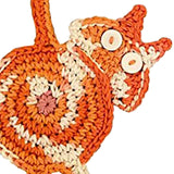 Maxbell Cute Coffee and Tea Drink Coaster Drink Mat for Table Drinks Decor Orange