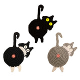 Maxbell Cute Coffee and Tea Drink Coaster Drink Mat for Table Drinks Decor Black White