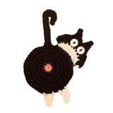 Maxbell Cute Coffee and Tea Drink Coaster Drink Mat for Table Drinks Decor Black White