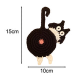 Maxbell Cute Coffee and Tea Drink Coaster Drink Mat for Table Drinks Decor Black White