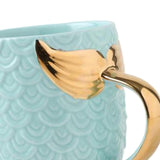 Maxbell 400ml Chocolate Cup with Handle Coffee Cup Tea Mug for Women Girls Boys Blue